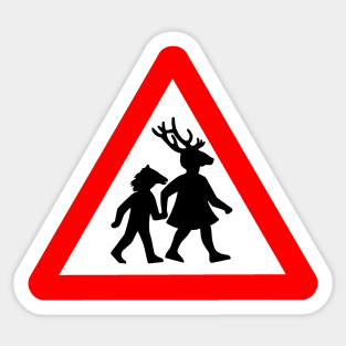 Summerisle School Crossing Sign Sticker